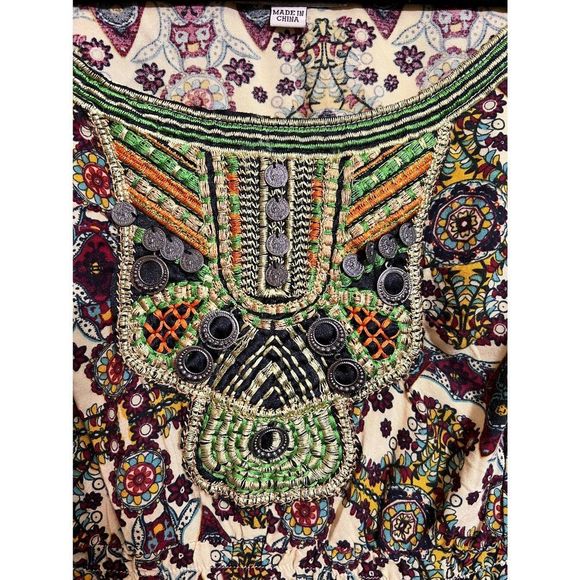 3 for 30! Live And Let Live size small blouse boho - Picture 2 of 3